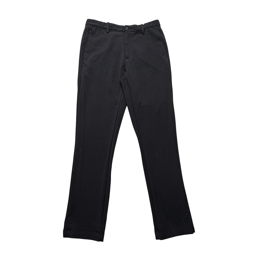 Quince Ultra-Stretch 24/7 Smart Pant Mens 30x30 Black Slim Dress Office LB82362